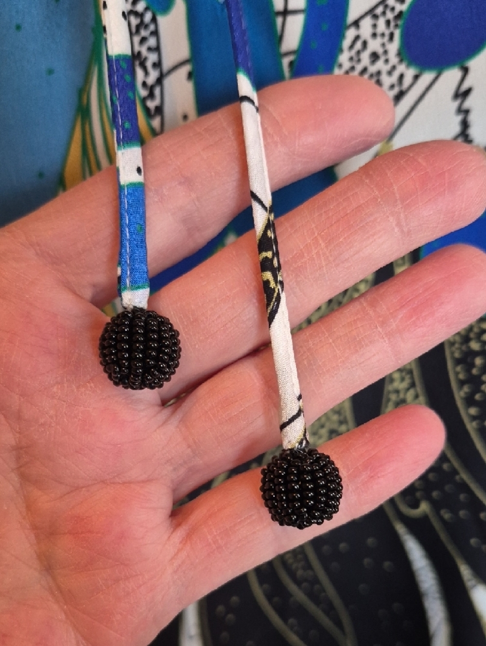 Kobi Halperin Printed Silk Scarf Top in Yellow & Black - Picture 6 of 8